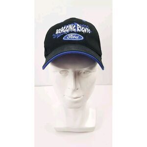 Vintage Ford‎ Racing Hat Black Adjustable Back Ford Logo Bragging Rights